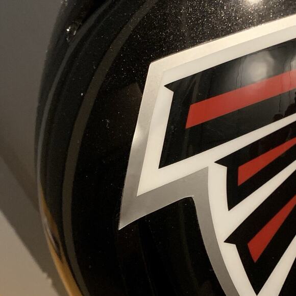 GRADY JARRETT Autographed FULL Size Replica ATLANTA FALCONS Helmet Black 05/2017 - Picture 9 of 12